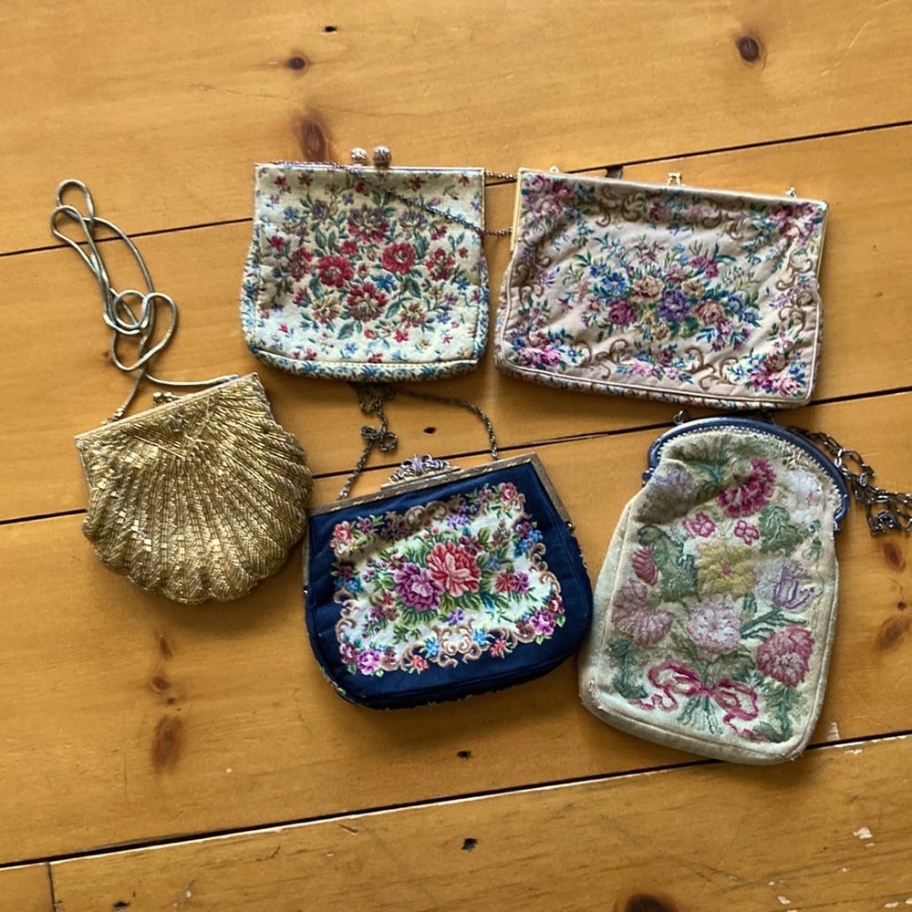 Collection of antique clutch purses